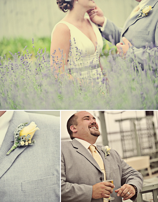 grey and yellow wedding ideas