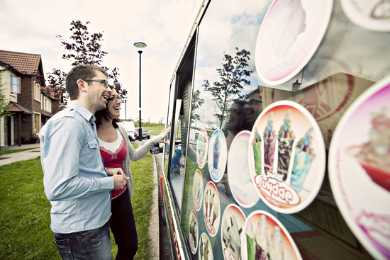 Claire + Eddie Eat IceCream | An Irish Engagement