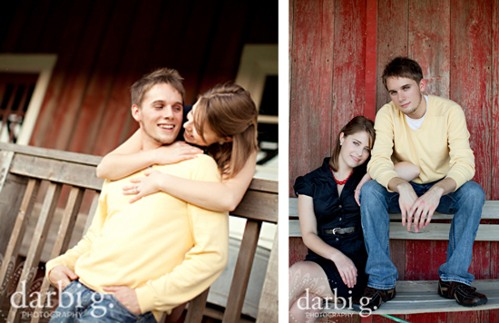 Kansas City engagement photography at Weston Red Barn Farm