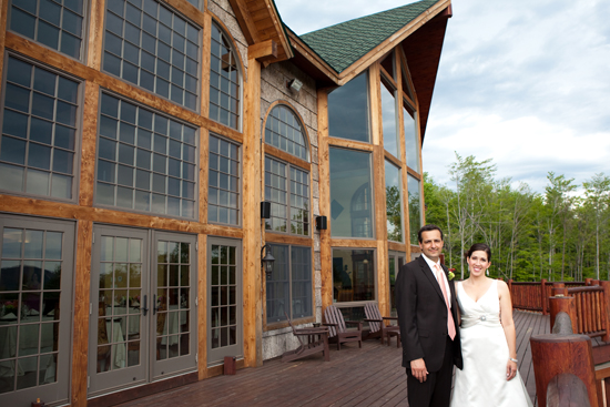 Ski 'shack' wedding in the mountains of Maine