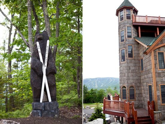 Ski 'shack' wedding in the mountains of Maine