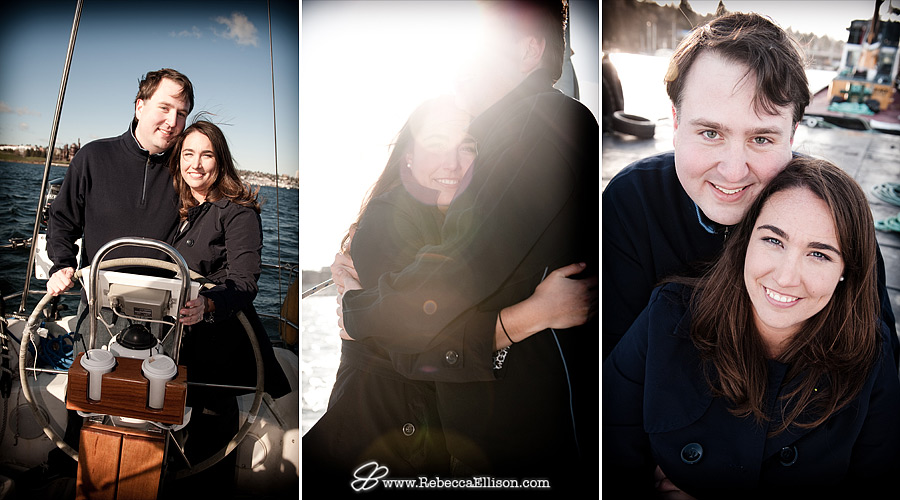 Seattle - Lake Union Sailboating Engagement Session