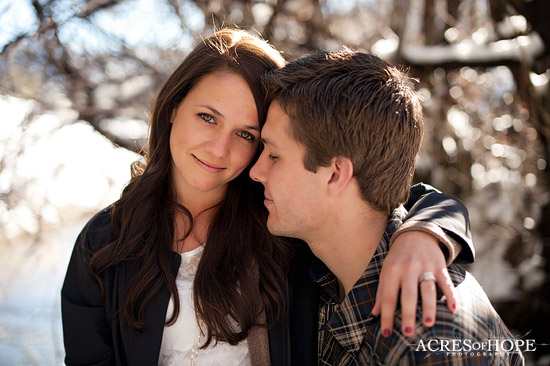 Snowy San Diego Engagement Session