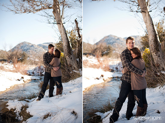 Snowy San Diego Engagement Session