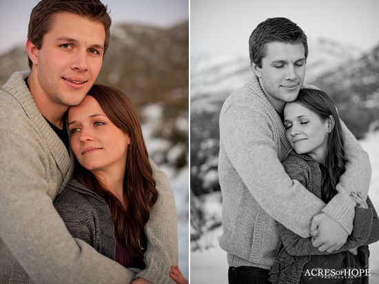 Snowy San Diego Engagement Session