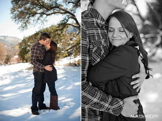 Snowy San Diego Engagement Session