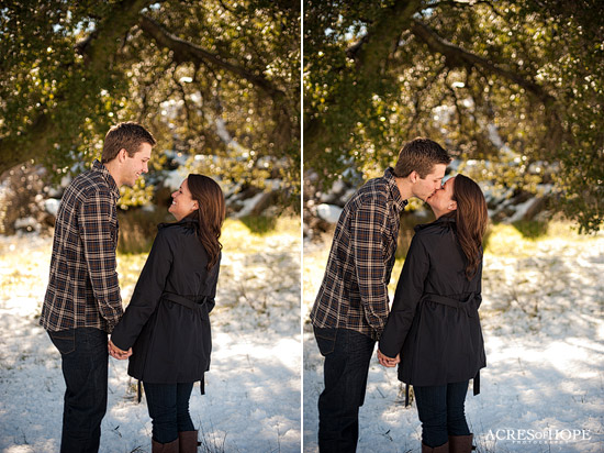 Snowy San Diego Engagement Session