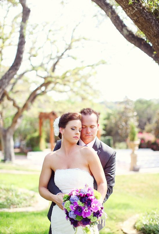 Vintage Romantic Purple & Green Wedding