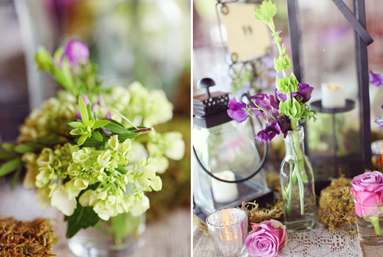 Vintage Romantic Purple & Green Wedding