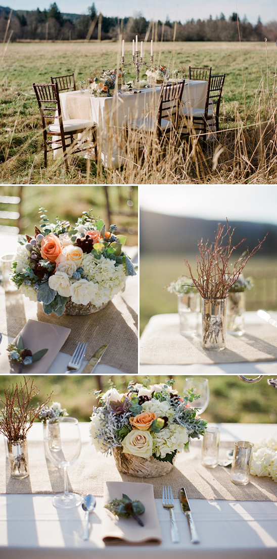 Pretty Peach and Gray Wedding Ideas