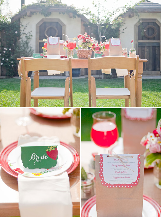 Strawberry Garden Bridal Shower Ideas