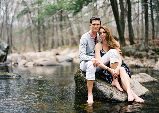 A Super Stylish Engagement Session in Harriman State Park, NY