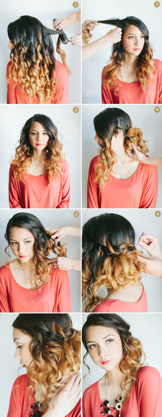 curly hairstyles with braids tumblr step by step