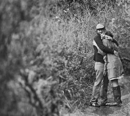 San Francisco Rainy Day Engagement Photos