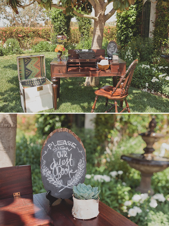 Woodsy Boho Chic Backyard Wedding