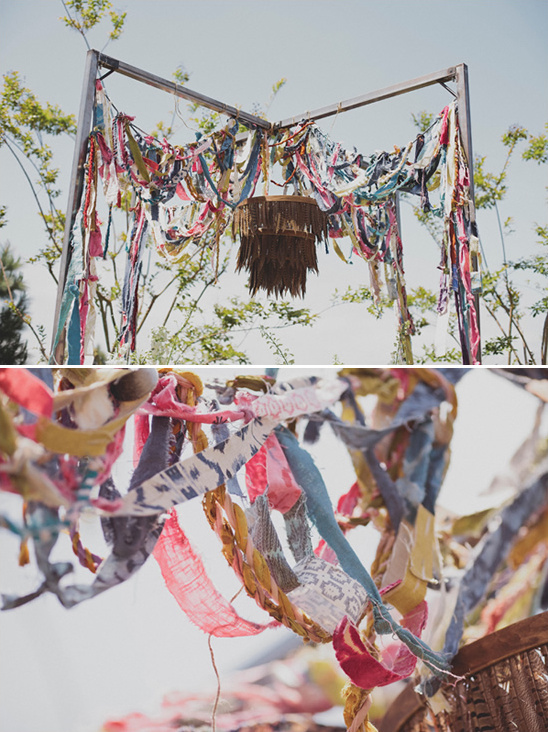 Woodsy Boho Chic Backyard Wedding