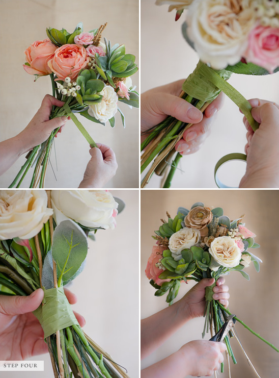 How To Make A Fake Flower Bridal Bouquet