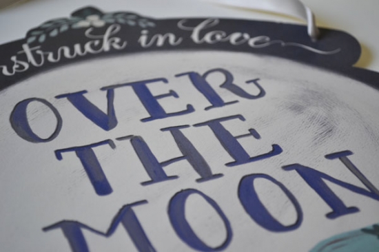 Over the Moon and Starstruck in Love Wedding Signs!