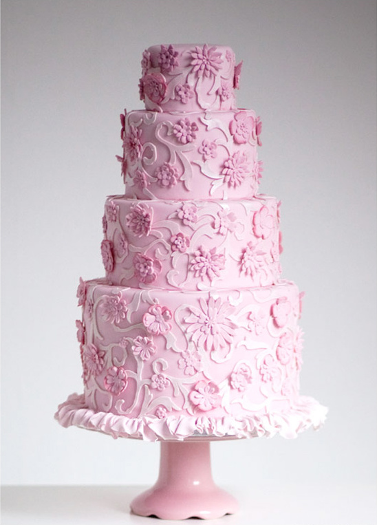 2013 Trend Report | Pink Wedding Cakes