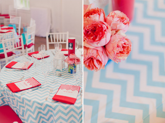 New York Red And Blue Wedding Ideas