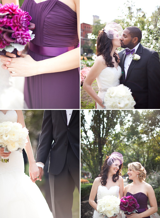 Modern Wedding in Deep Purple