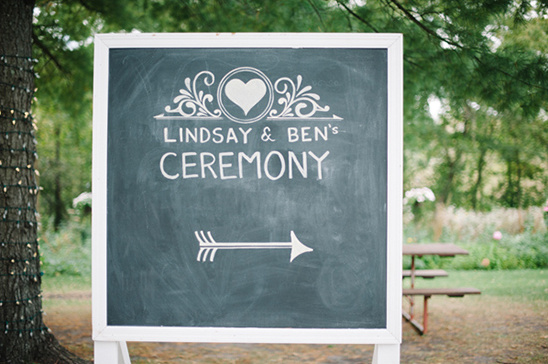 chalkboard wedding sign