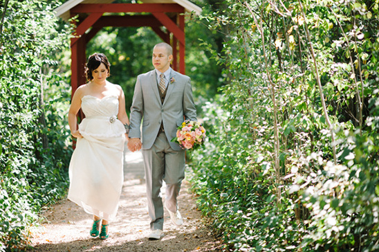 bride and groom looks