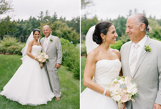 father and daughter at wedding