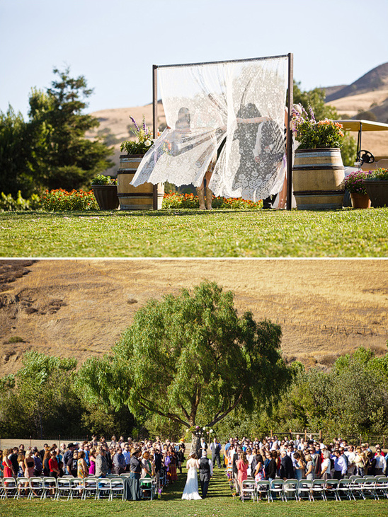 outdoor wedding ceremony