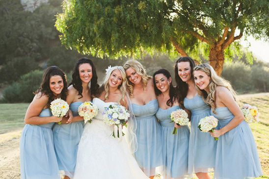 light blue bridesmaid dresses