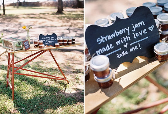 jam wedding favors