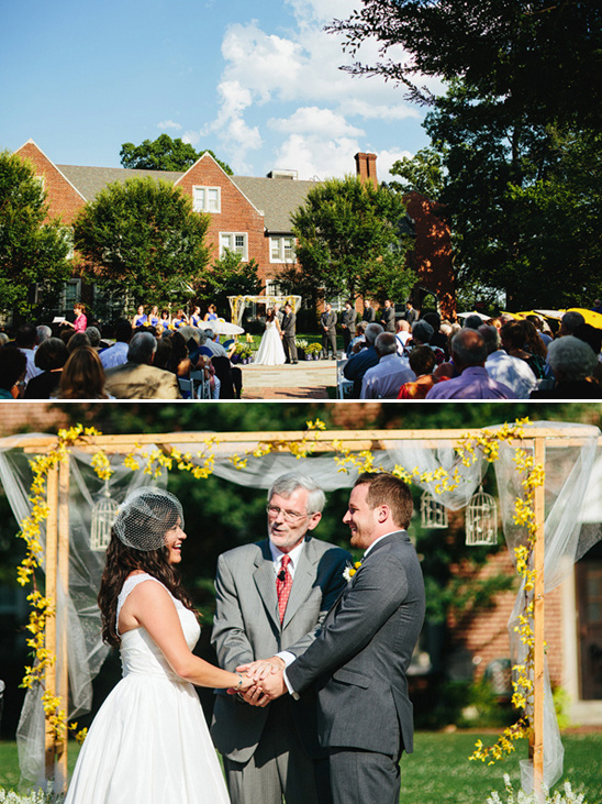 wedding ceremony at Baylor School