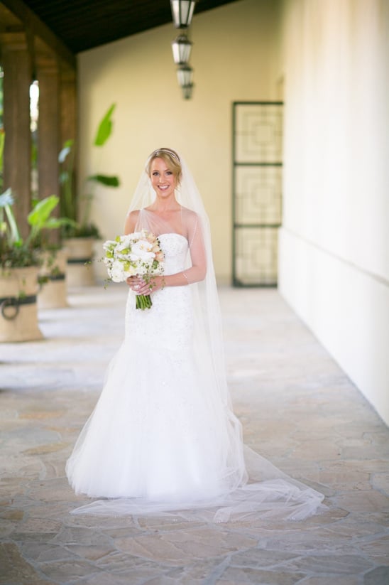 sparkly white wedding gown by Monique Lhuillier