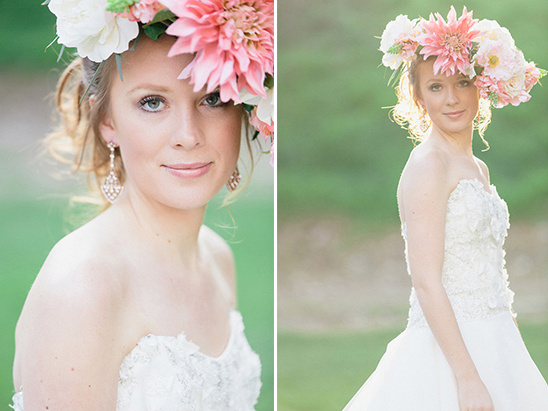 floral head piece inspiration