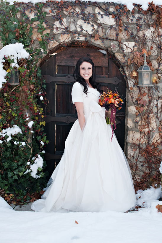 winter bridal looks