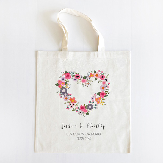 Wedding Chicks Blushing Hearts Wedding Tote