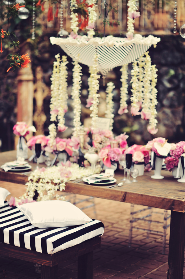 vintage-pink-and-black-wedding