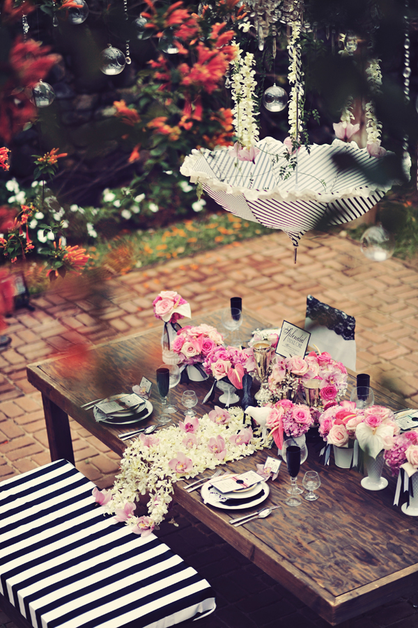 vintage-pink-and-black-wedding