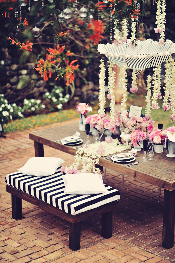 vintage-pink-and-black-wedding