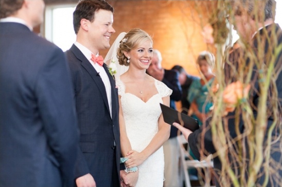 wedding ceremony at The Filter Building