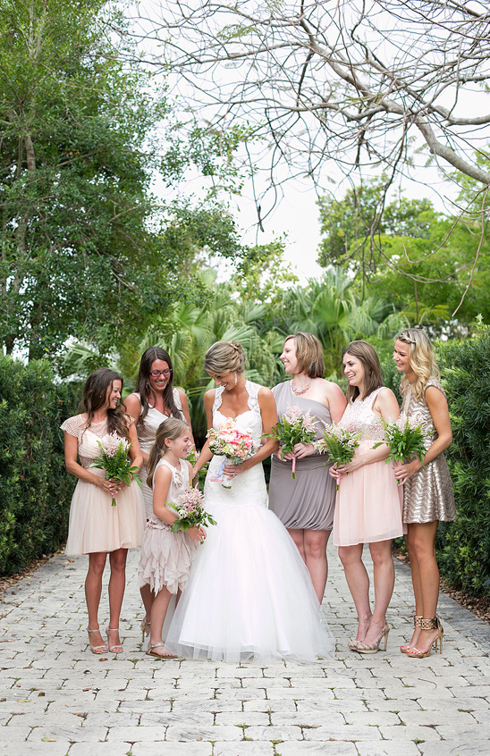 tan and gray bridesmaid dresses