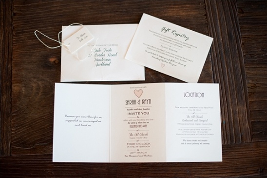 classic wedding stationery