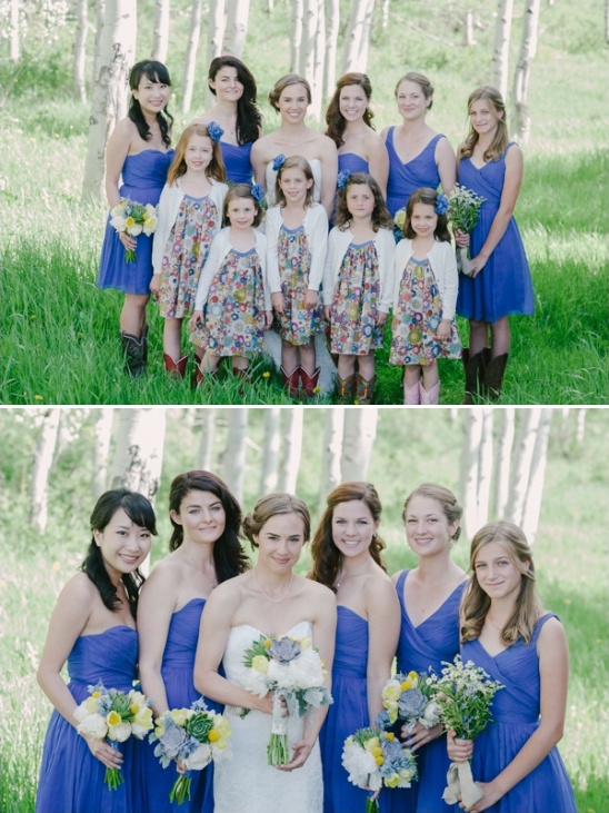 blue bridesmaid dresses