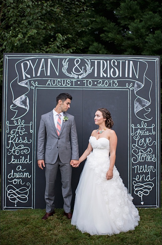 A Chalkboard Sign Wedding