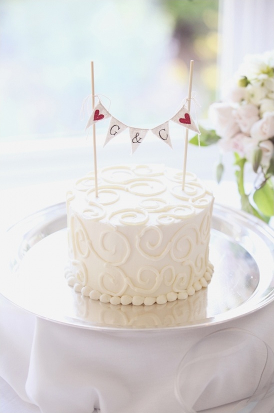 simple wedding cake by woodstock inn