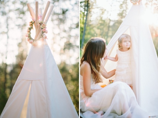 teepee for flower girl