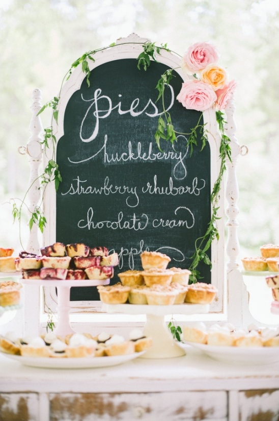 chalkboard pie table sign