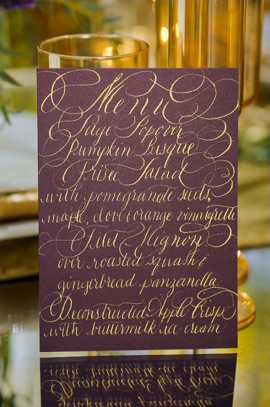 wedding menu