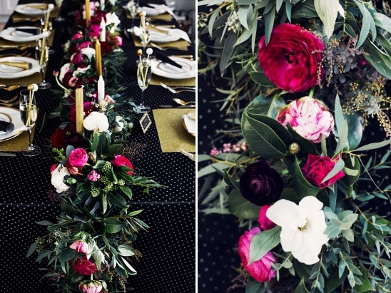 Black, Pink and Gold Wedding