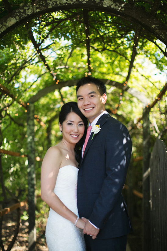 Chic Mint and Coral Wedding at Healdsburg Country Gardens